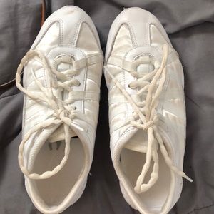 white infinity cheer shoes